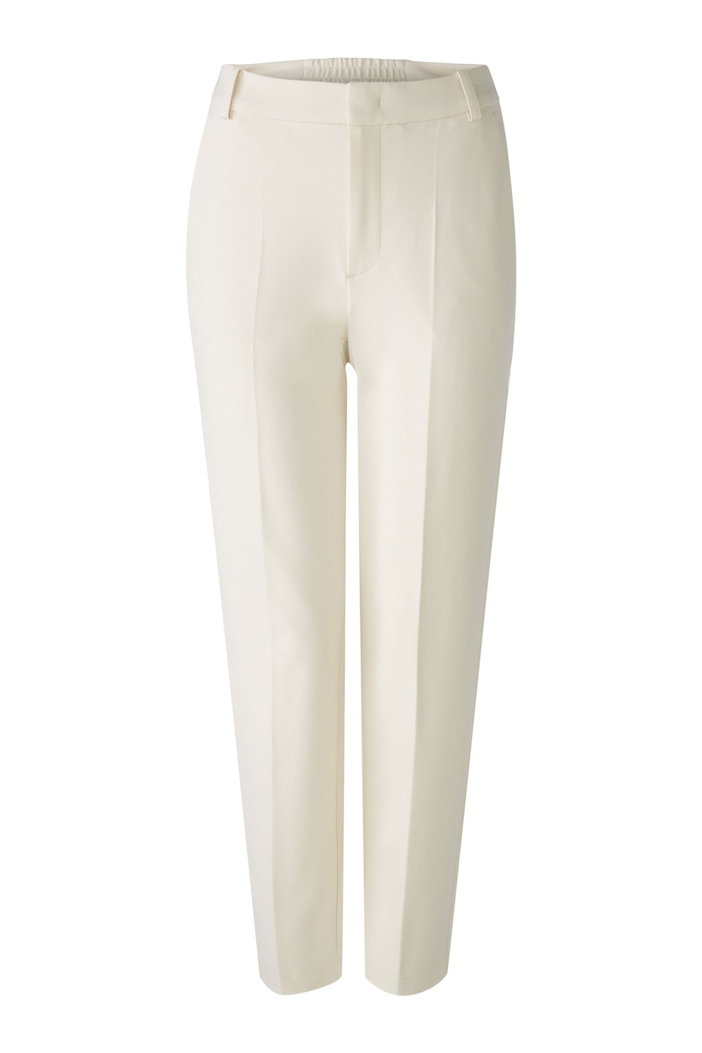 Oui Off White Jersey Trousers 88390