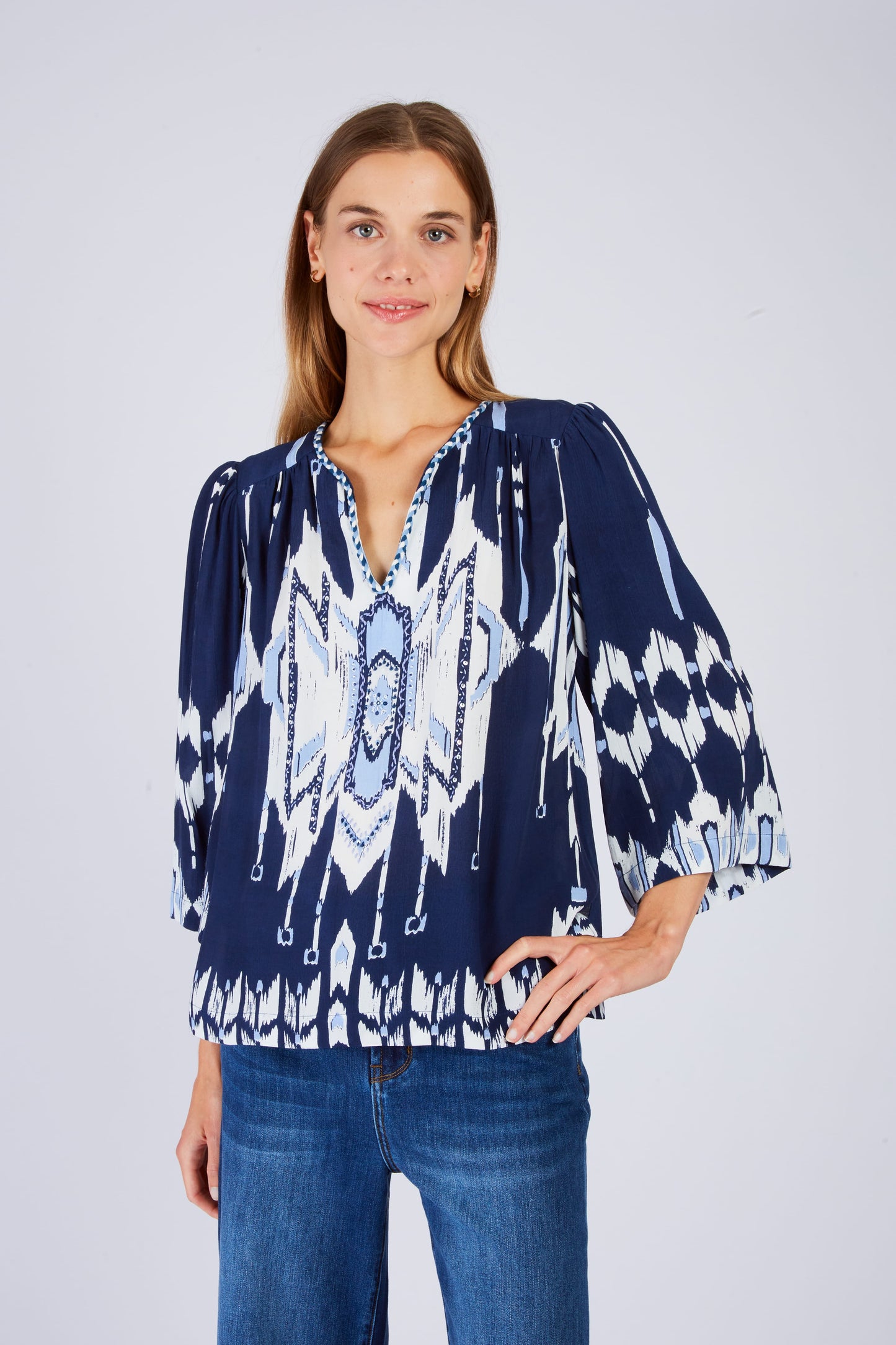 Derhy Printed Sparkle Detail Tunic Luciana