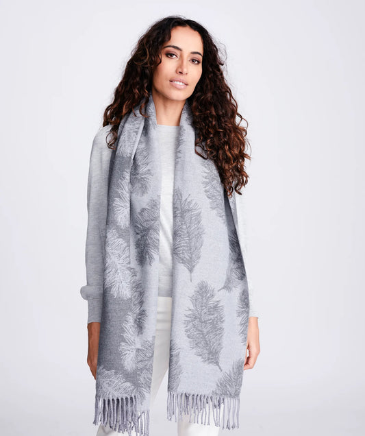 Pia Rossini  Charcoal/Grey Raquela Scarf