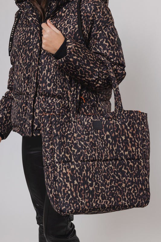 Rino & Pelle Leopard Print Padded Tote Bag Bien