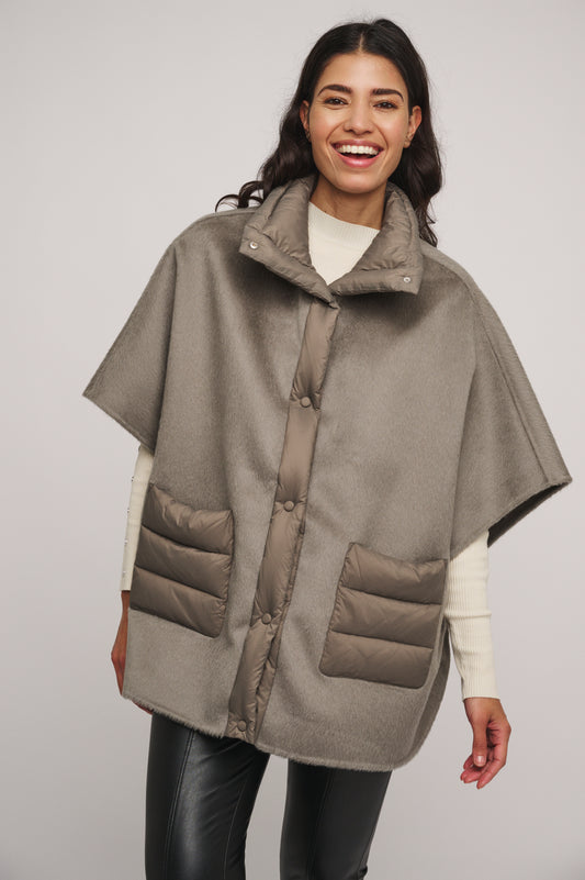 Rino & Pelle Wool Cape Mel