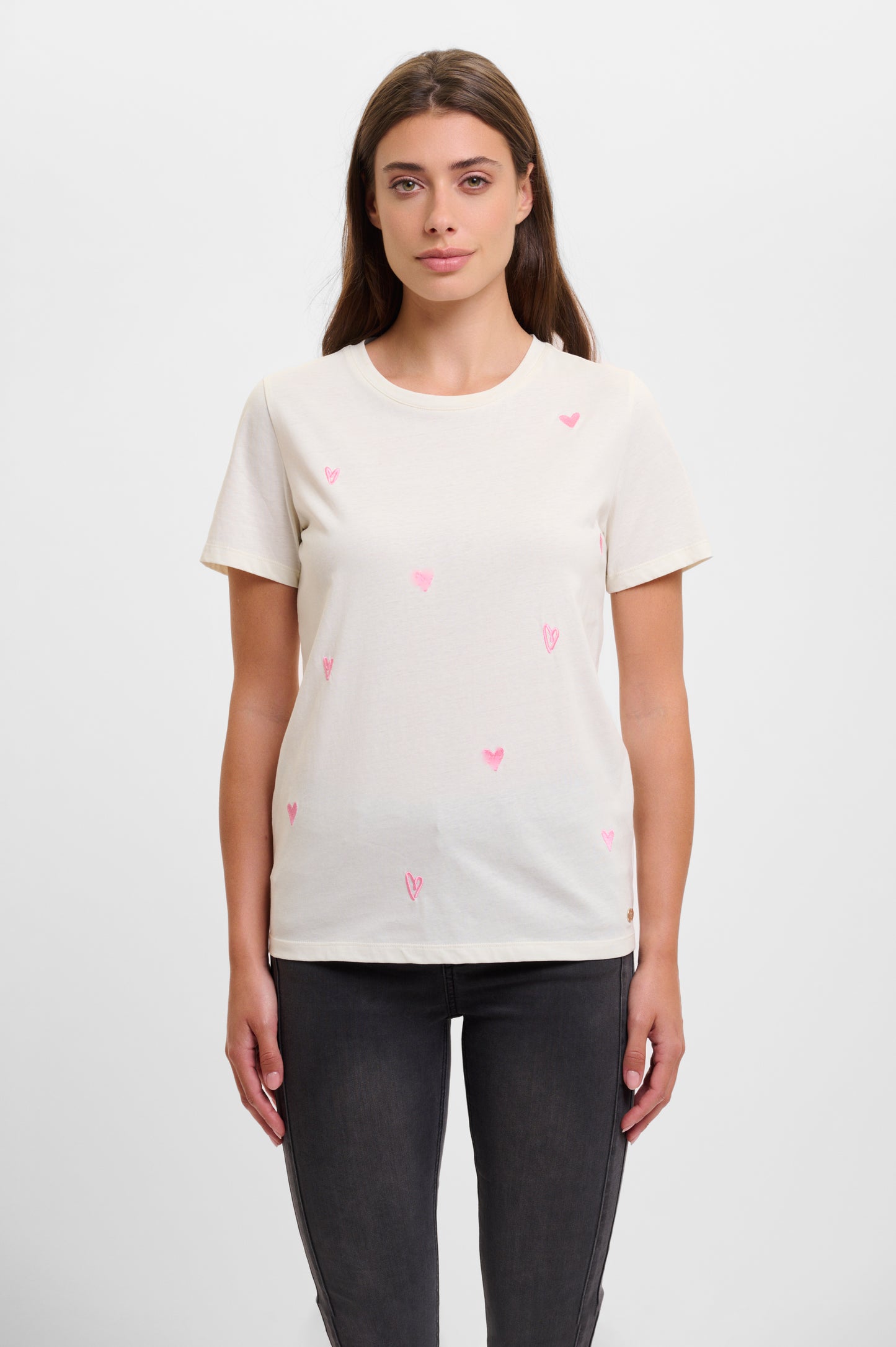 Rino & Pelle Heart Embroidered T-Shirt Drea