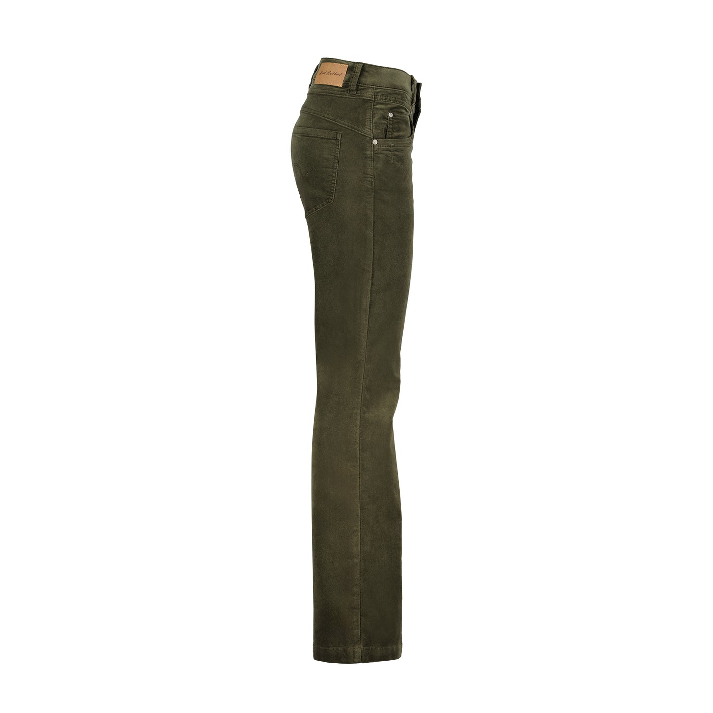 Red Button Army Green Bibette Velvet Jeans SRB4319