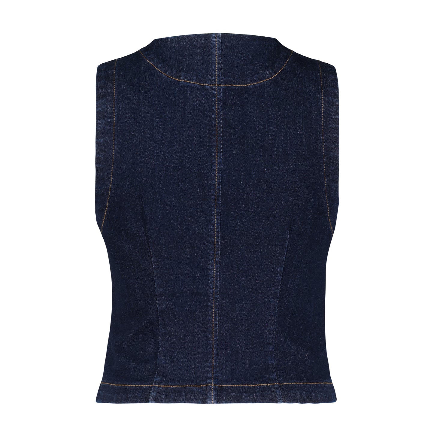 Red Button Denim Waistcoat SRB4327