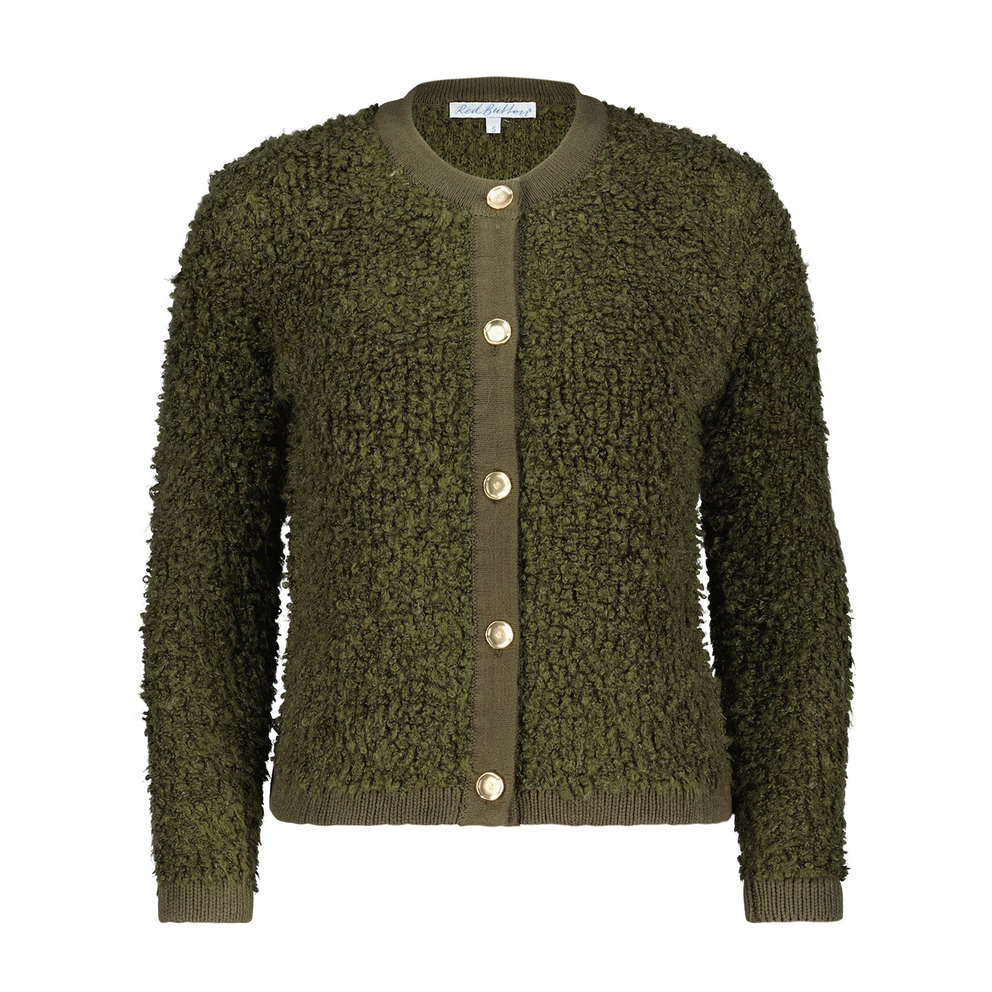 Red Button Army Green Boucle Jolie Jacket SRB4331