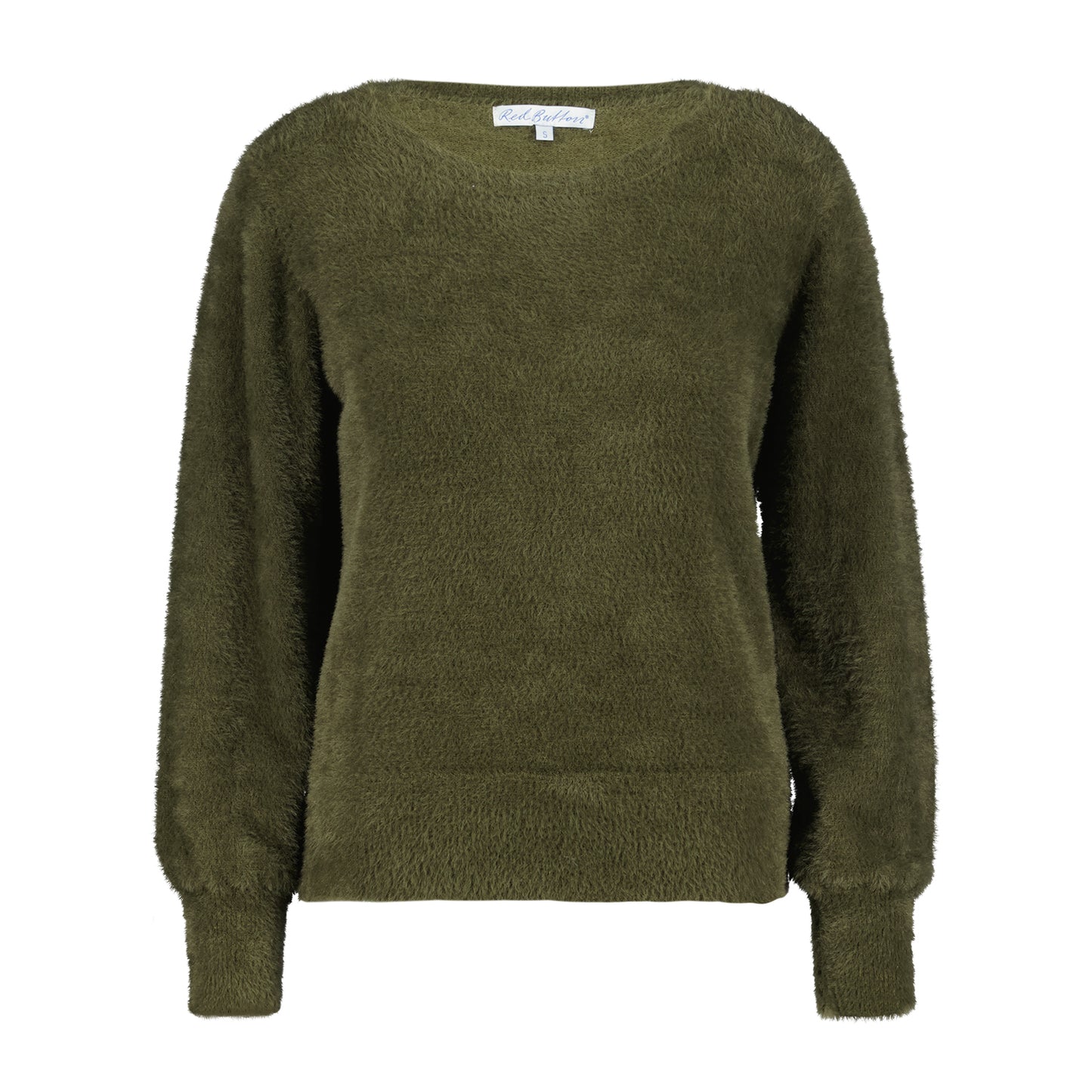 Red Button Bodi Army Green Fluffy Sweater SRB4342