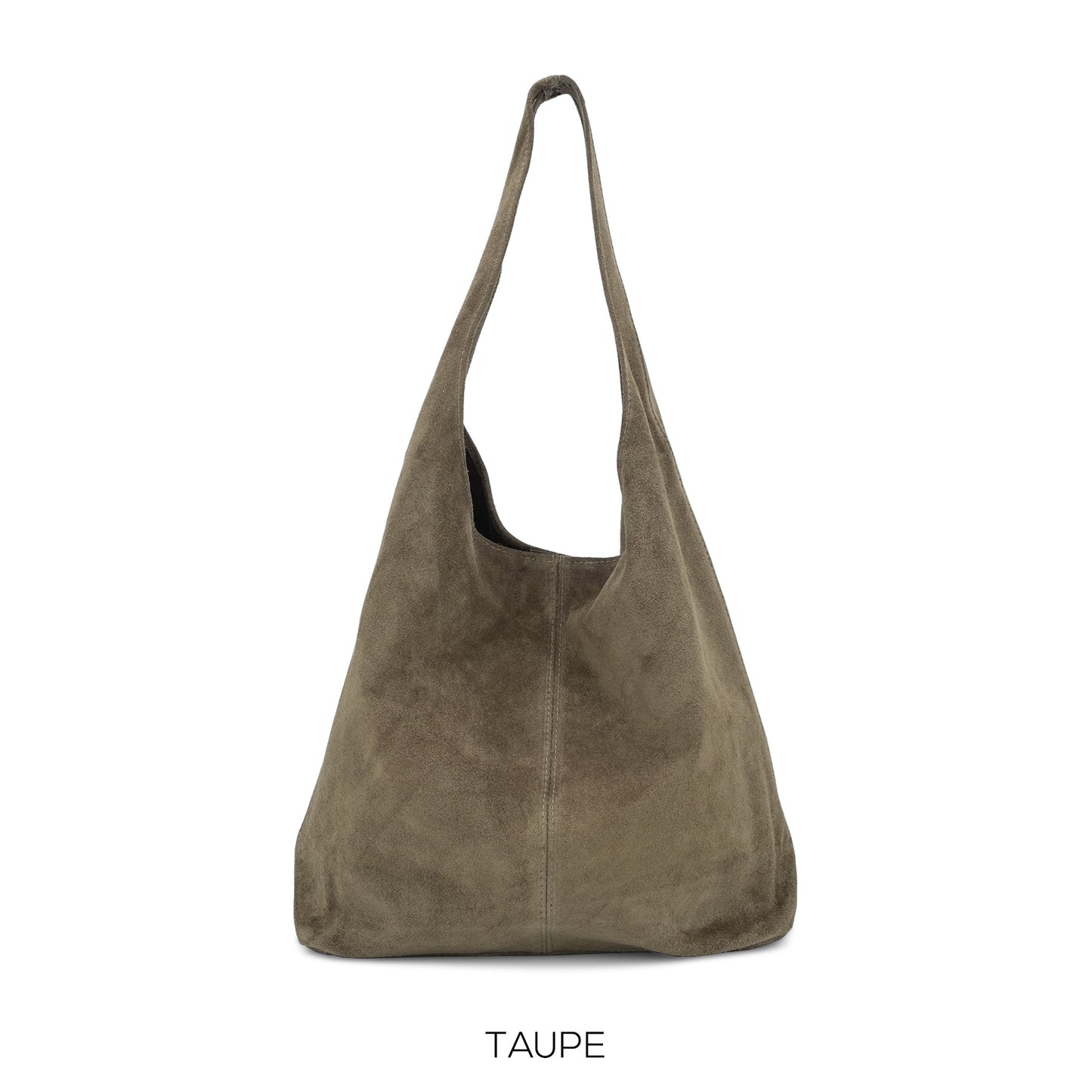 Moda Taupe Suede Hobo Bag ITAL01550