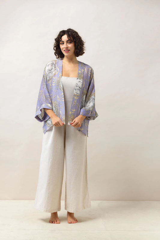 One Hundred Stars Valentine Lilac Kimono