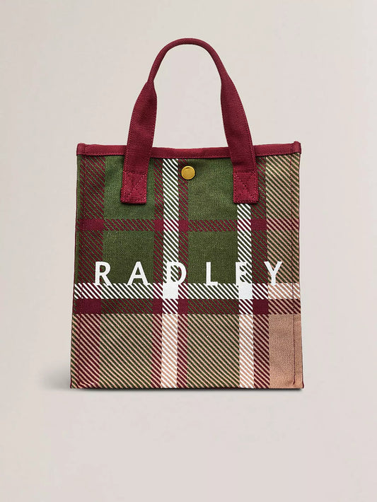 Radley Autumn Check Small Open Top Grab Bag C2553604