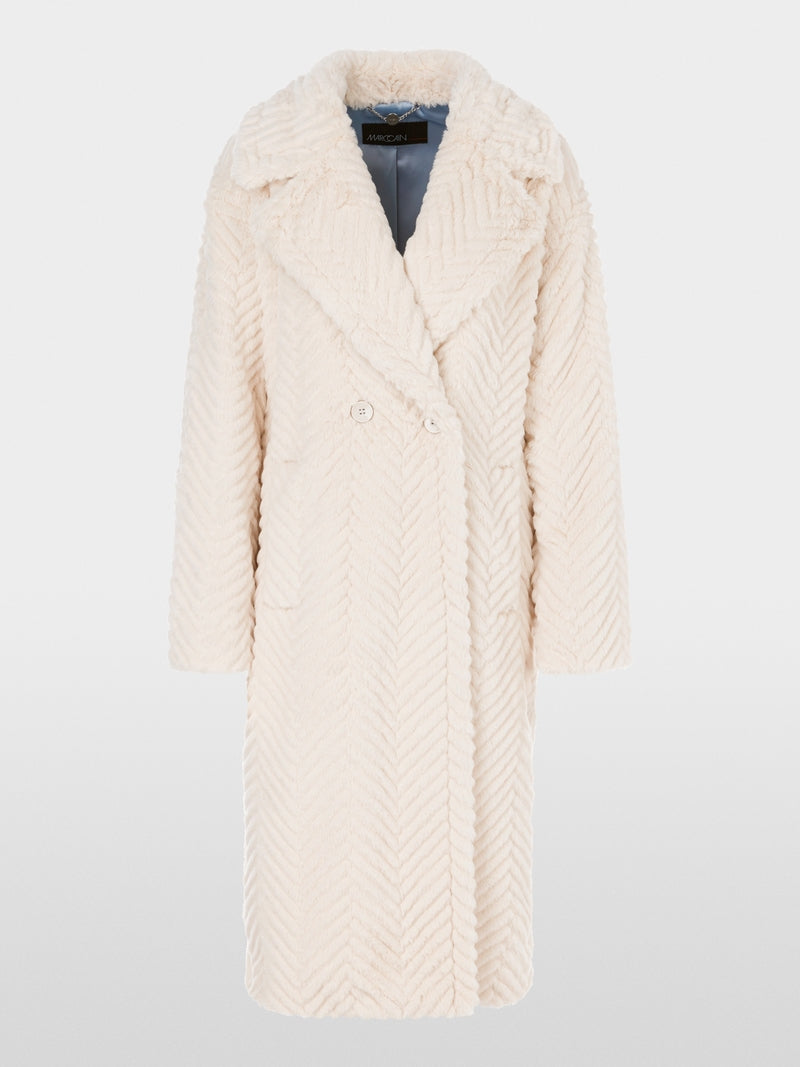 Marc Cain Collections Faux Fur Coat XC1117W95