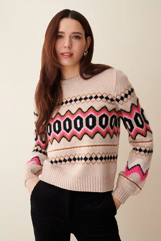 & Isla Eden Fairisle Sweater IF4C-179