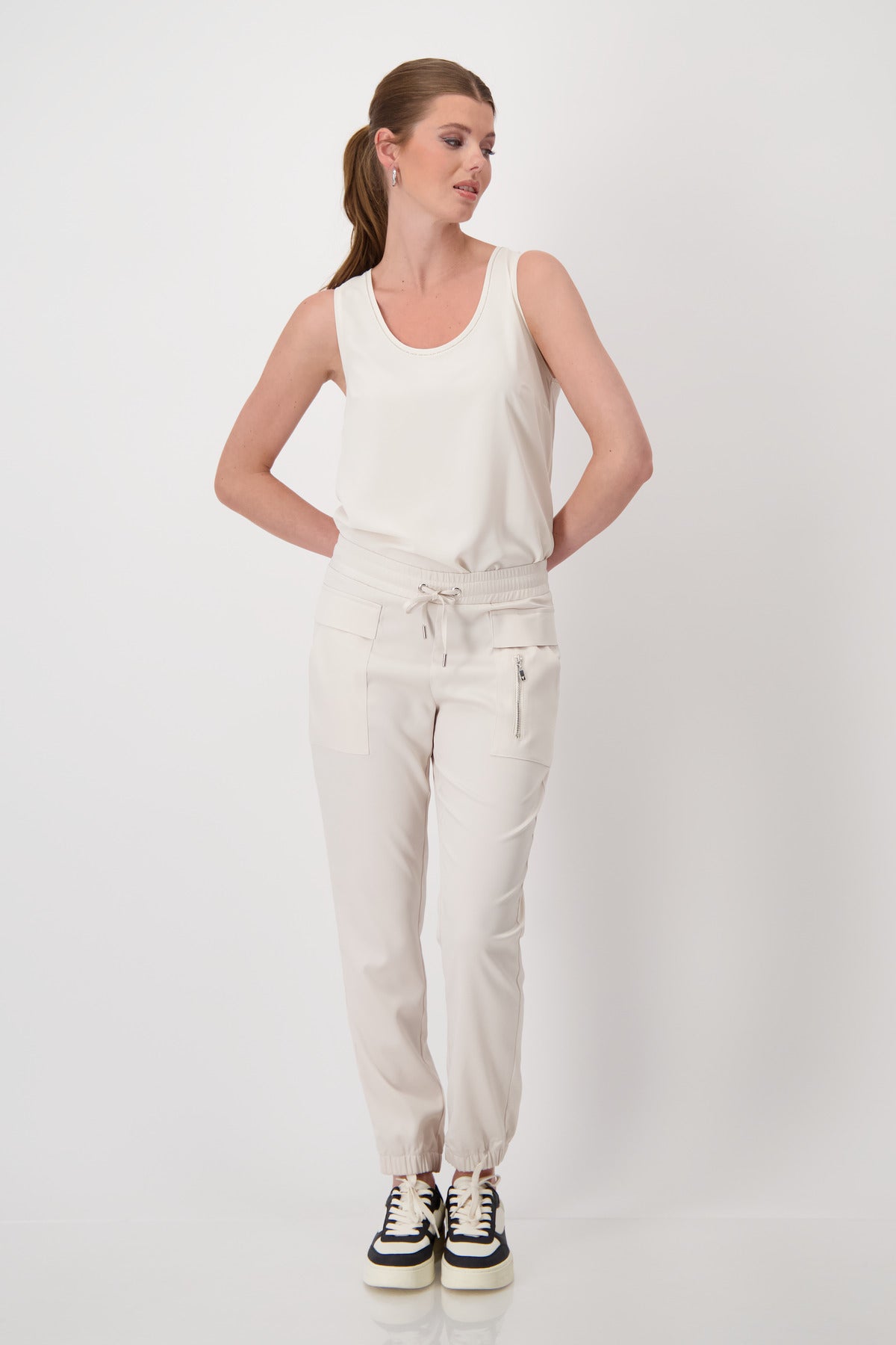 Monari Satin Pull on Cargo Pant 807998