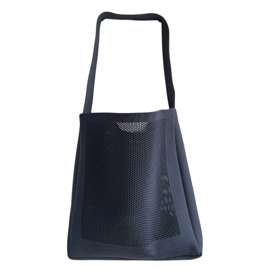 Earth Squared Navy Weave Shoulder Bag